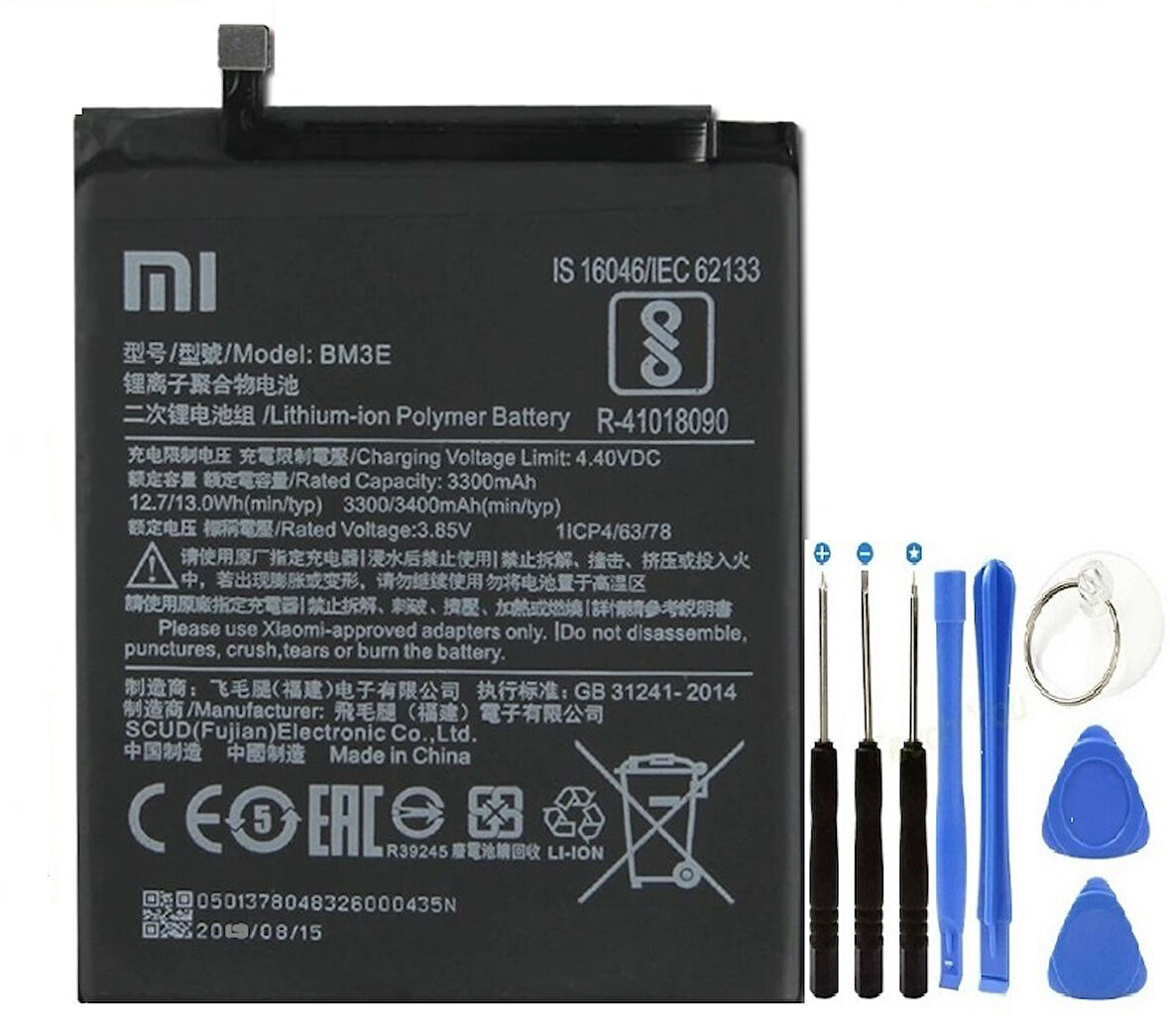Xiaomi Mi 8 Pil Batarya + Tamir Seti BM3E 3400 mAh