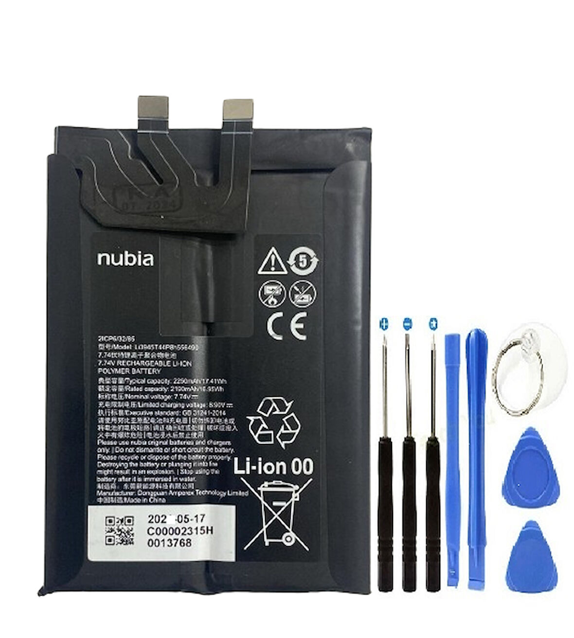 ZTE Nubia Red Magic 7 Pil Batarya NX679j + Tamir Set