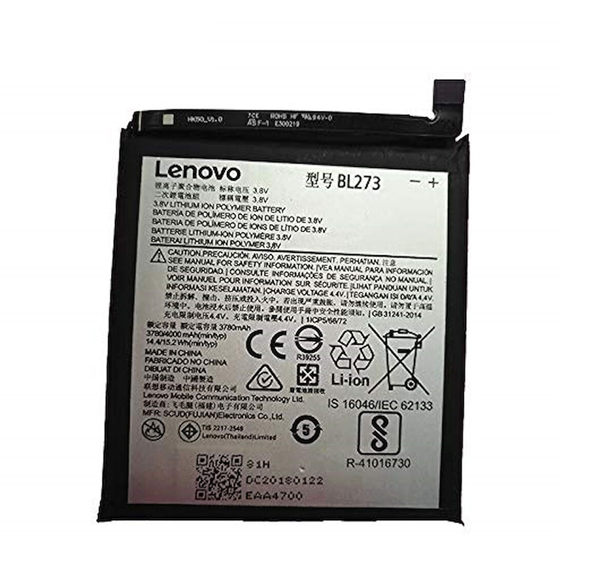 Lenovo K8 Plus Pil Batarya BL273 4000 mAh