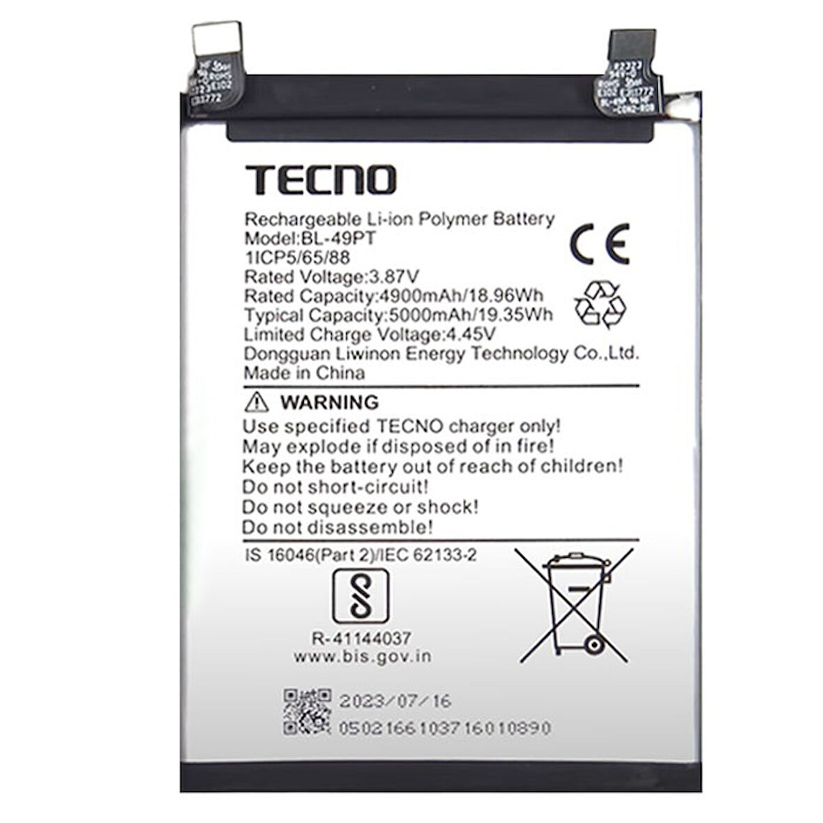 İnfinix Note 30 Pro 5g Pil Batarya Bl-49PX(PT)+Tamir Seti