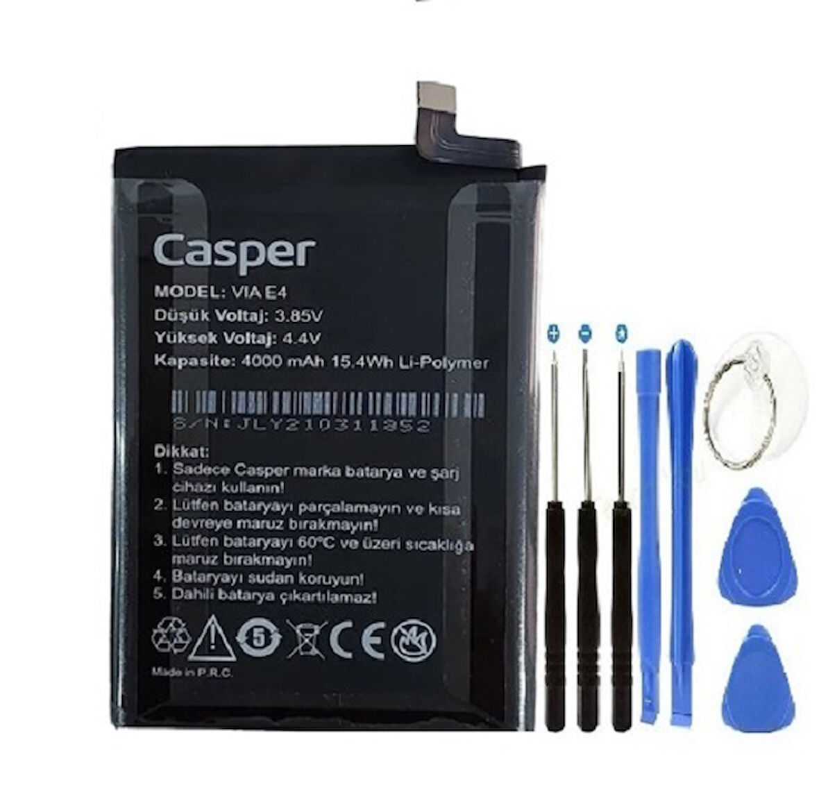Casper E4 Pil Batarya + Tamir Seti