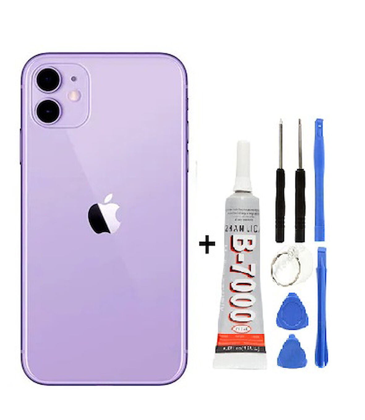 İphone 12 Arka Cam Kapağı + Yapıştırıcı + Tamir Set