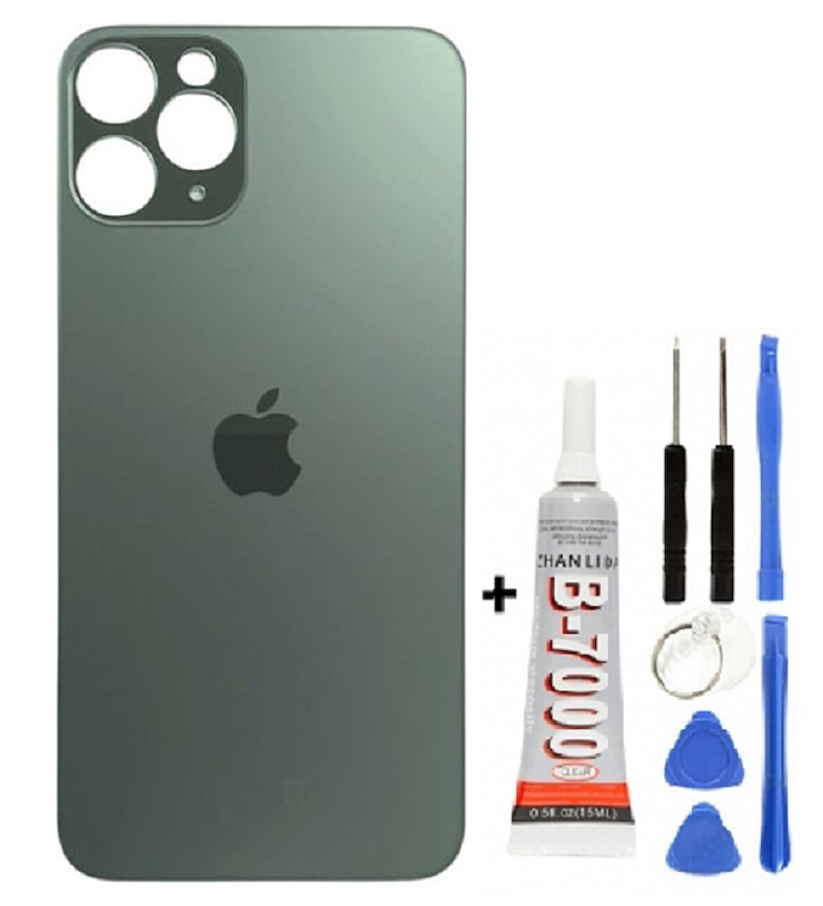 İphone 11 Pro Arka Kapak Cam +Yapıştırıcı B700 + Tamir Seti