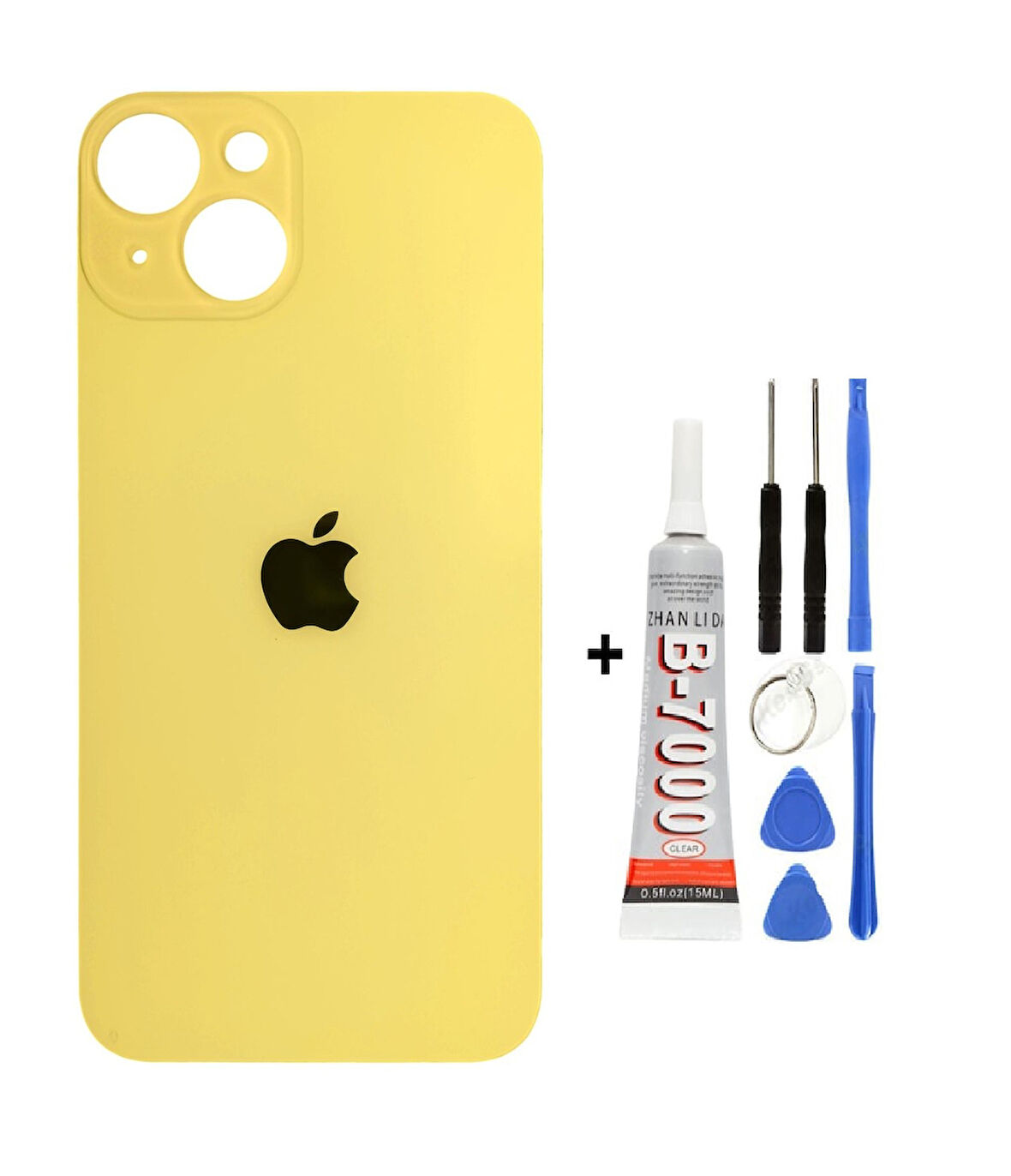 İphone 14 Arka Kapak Cam +Yapıştırıcı B700 + Tamir Seti