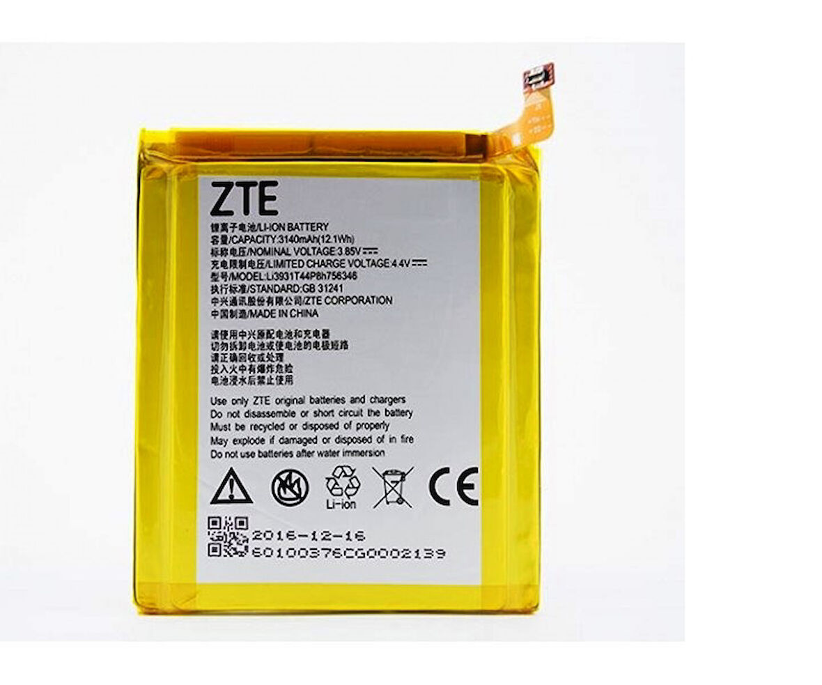 Zte Axon 7 A2017-5.5 İnç Batarya Pil LI3931T44P8h756346