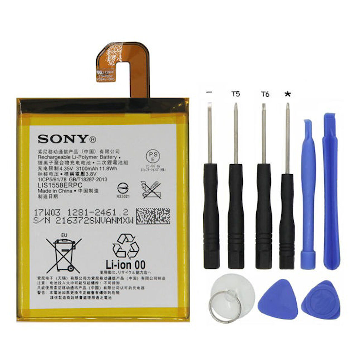 Sony Xperia Z3 Batarya Pil ve Tamir Seti LIS1558ERPC