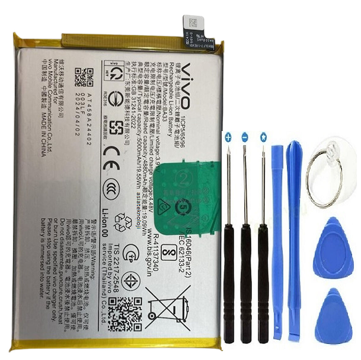 Vivo Y18 Pil Batarya ve Tamir Seti (V2333, V2345)