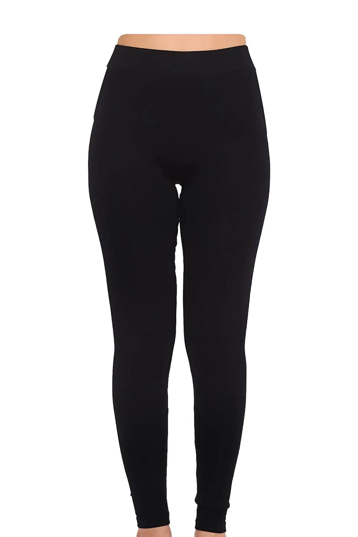 Kadın Siyah İçi Peluşlu Sıcak Tutan Termal Tayt