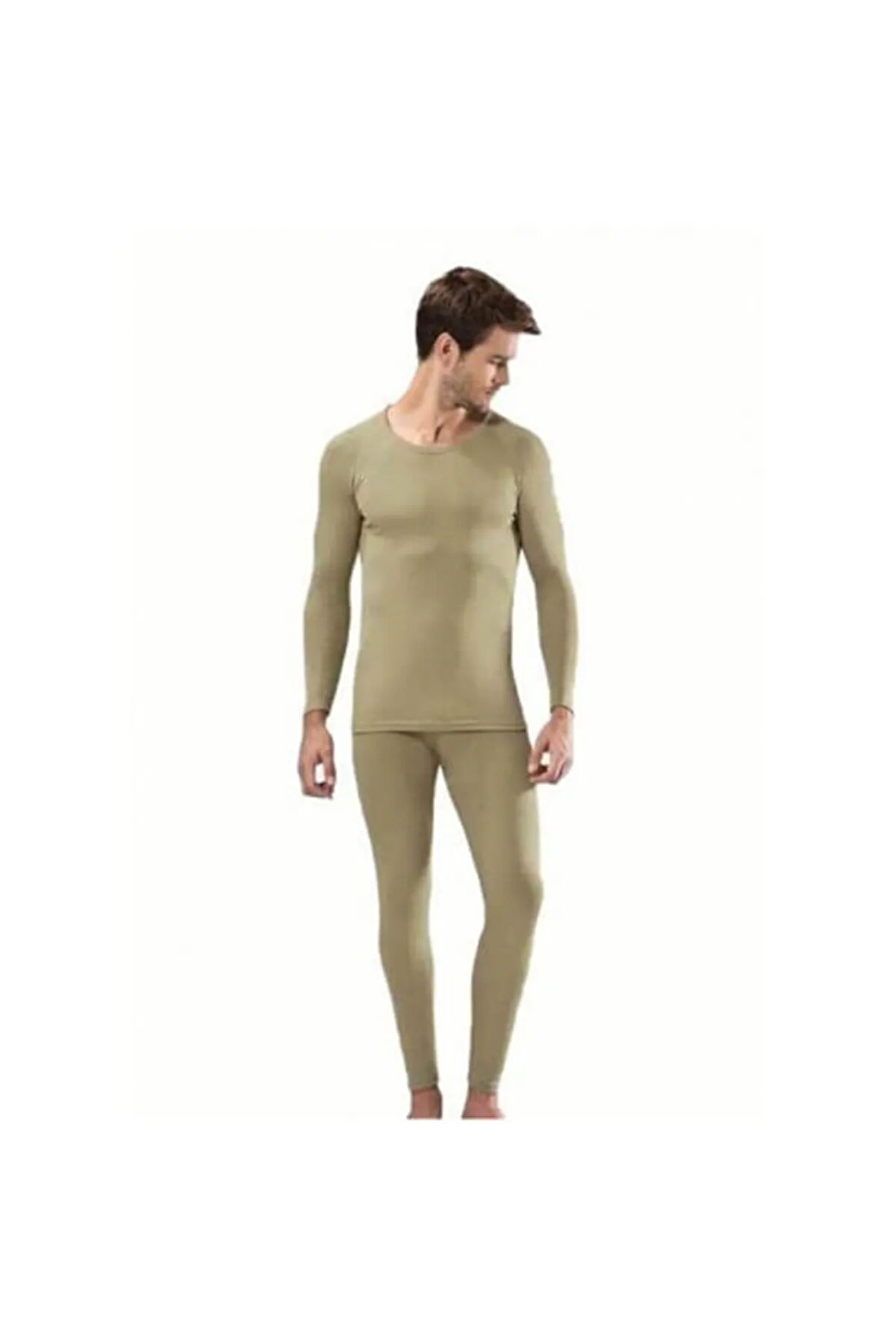 Erkek Haki Termal İçlik Takım