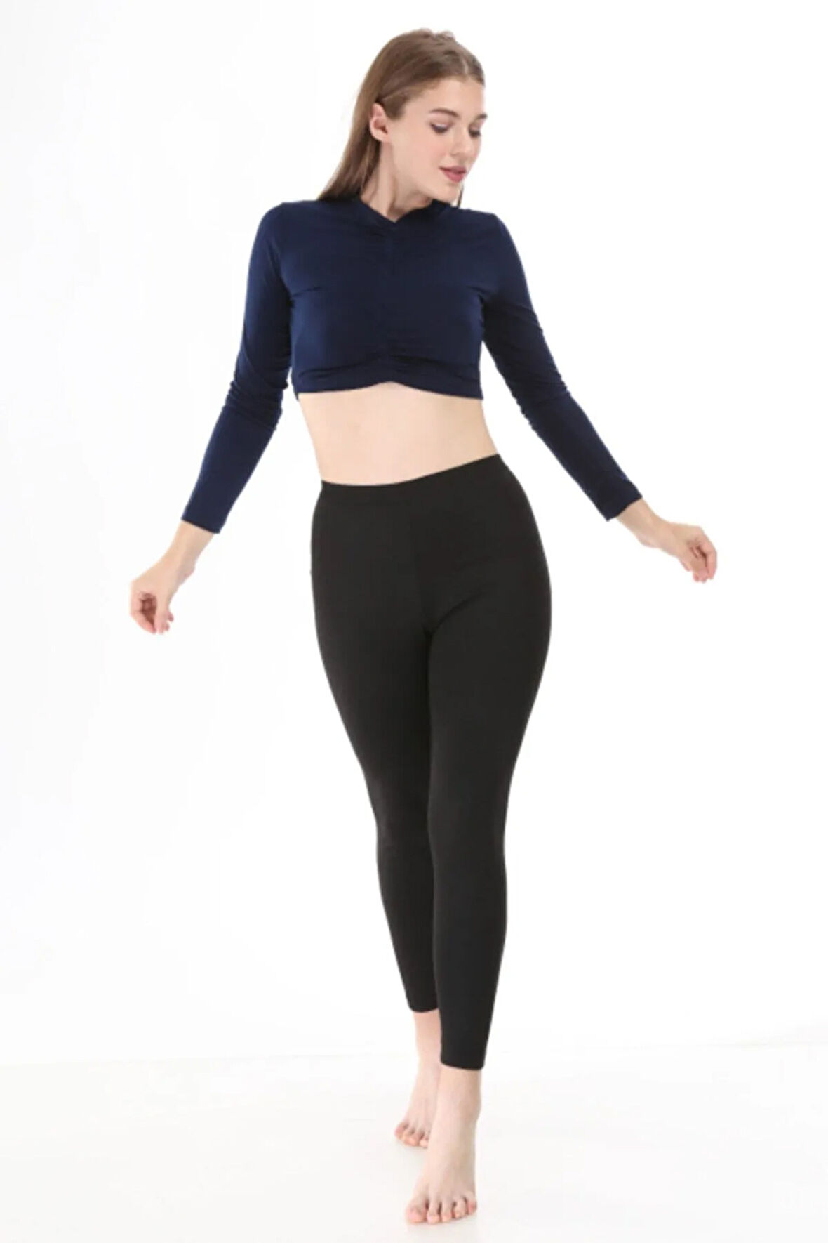 Kadın Siyah Termal Tayt