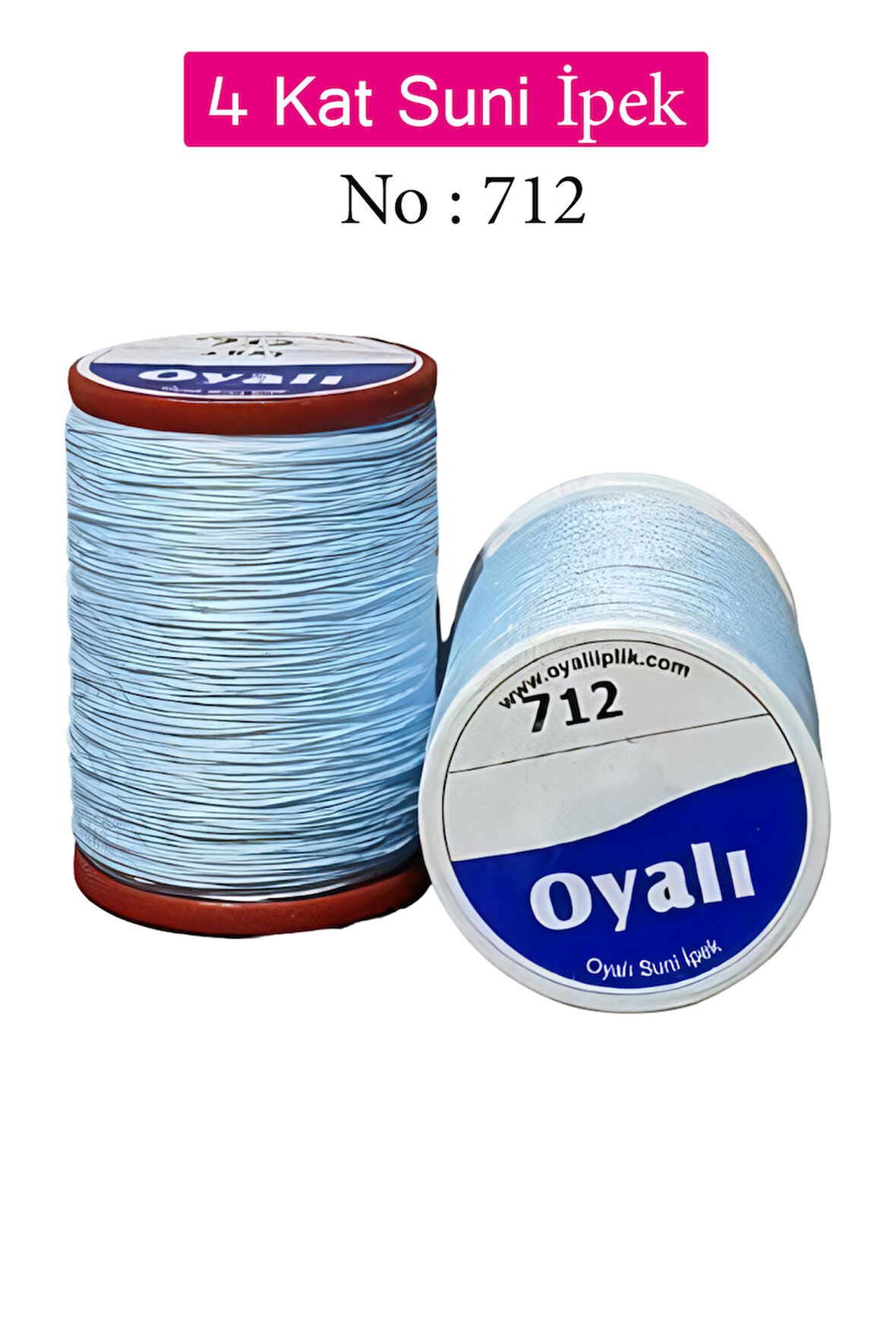 Oyalı 4 Kat Suni İpek İplik İğne Oyası Boncuk İpi Tığ Oyası No:712