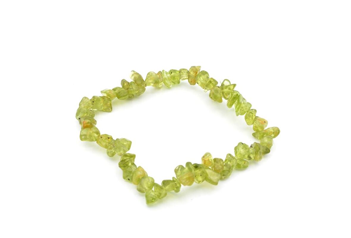 HAKİKİ DOĞAL KIRIK TAŞ ZEBERCET PERİDOT BİLEKLİK 1.KALİTE DOĞAL TAŞ