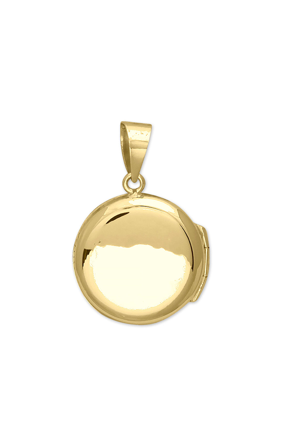 Düz Kapaklı Altın Madalyon Kolye Ucu