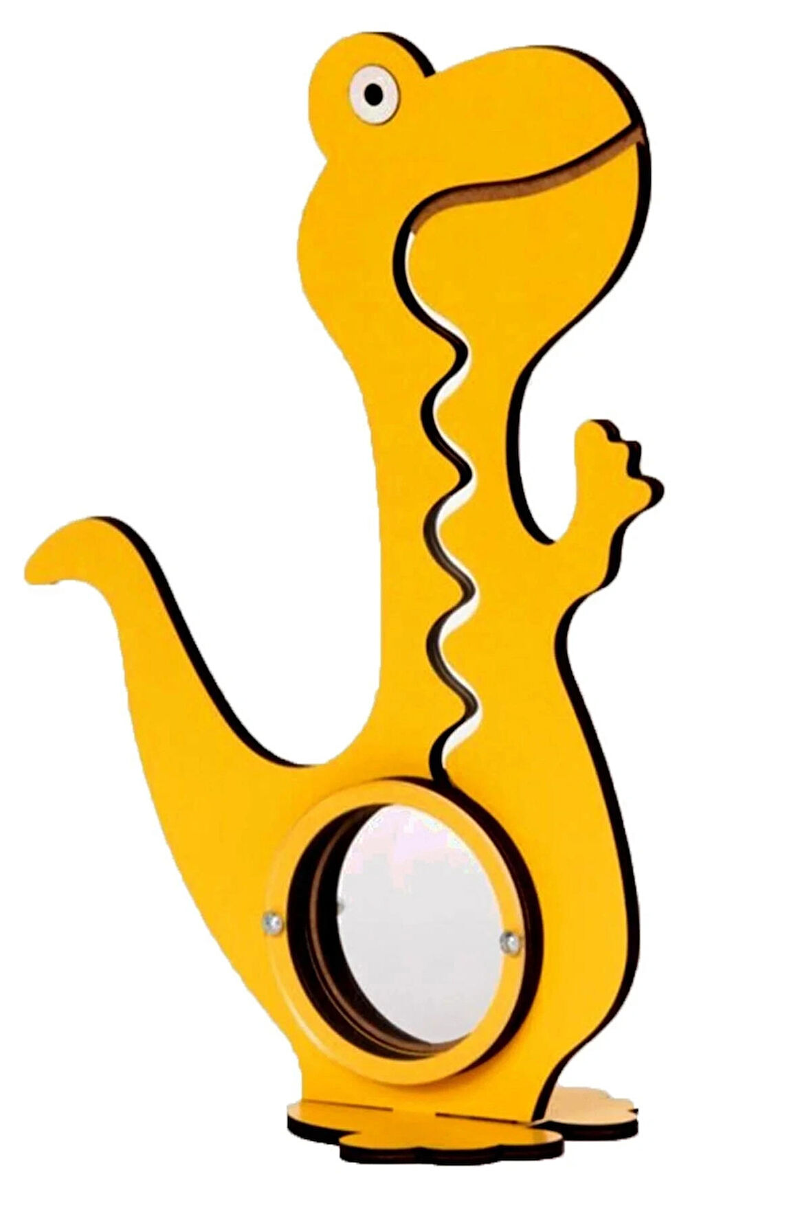 Ahşap Dinazor Kumbara Özel Eğitici Oyuncak Kırmızı A Kalite 40 Cm