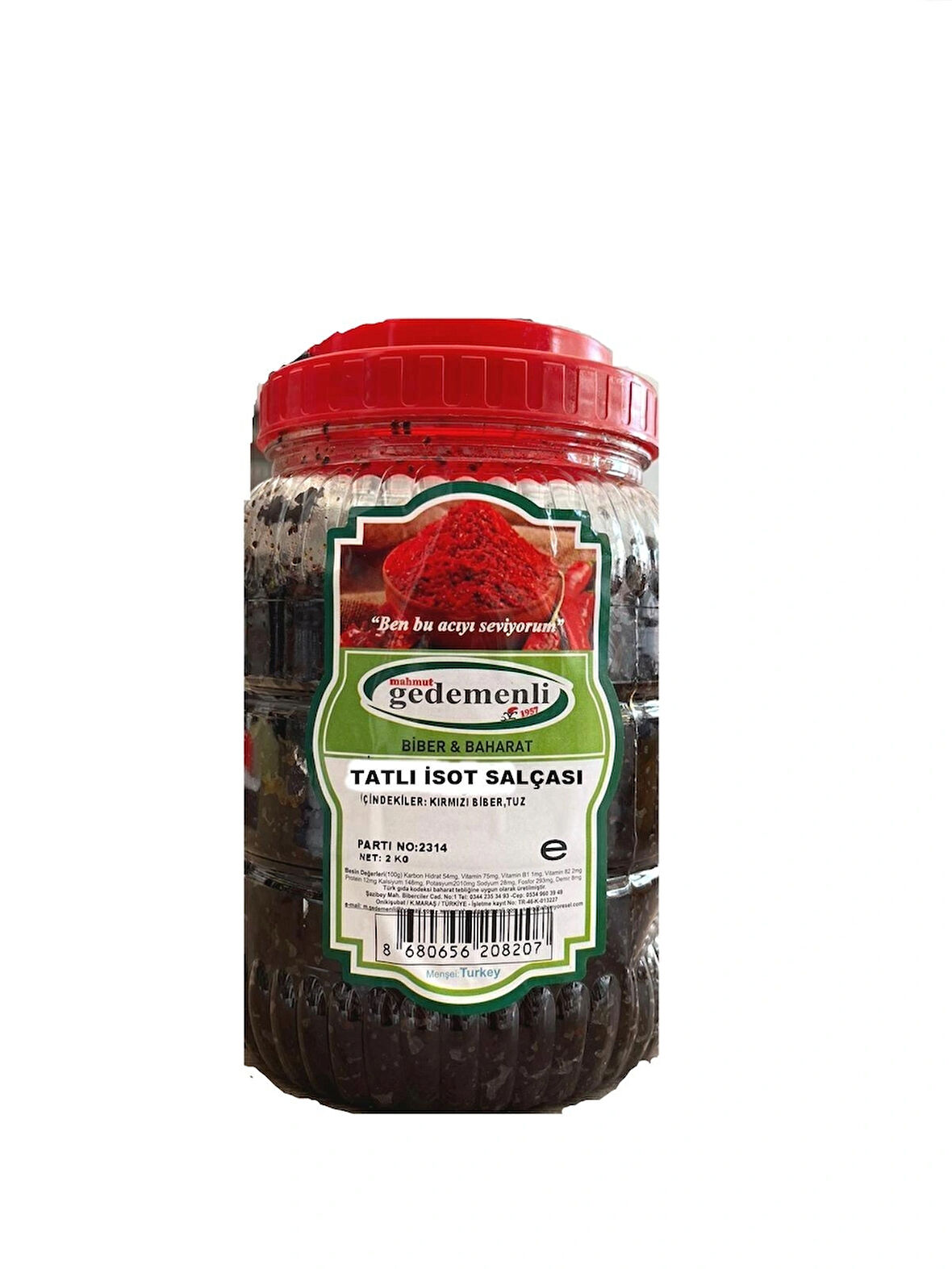 TATLI İSOT SALÇASI 2 KG