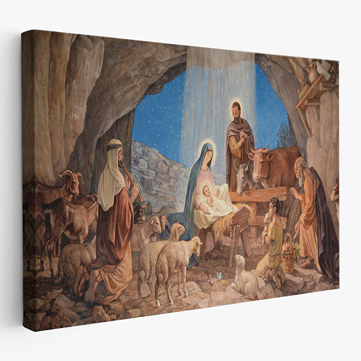 İsanın Doğumu ve Meryem Kanvas Tablo-5185