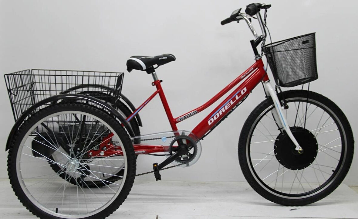 Dorello Elektriklicargo Bisikleti 48 Dc. 1000 Watt Cargo Bisikleti 3 Tekerlek