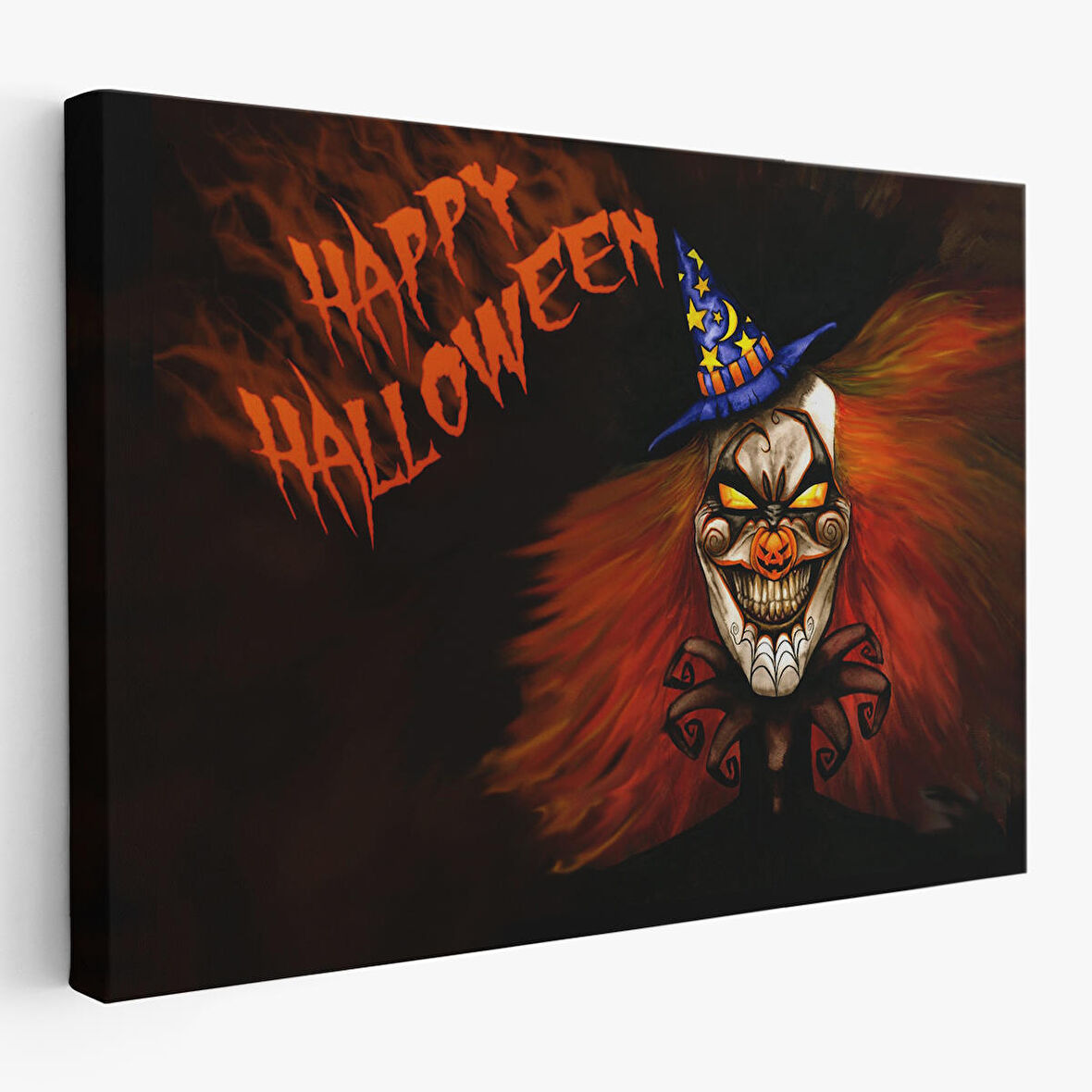 Cadılar Bayramı Duvar Dekoru, Korkunç Kabaklar Cadılar Bayramı Duvar Tablosu-5193