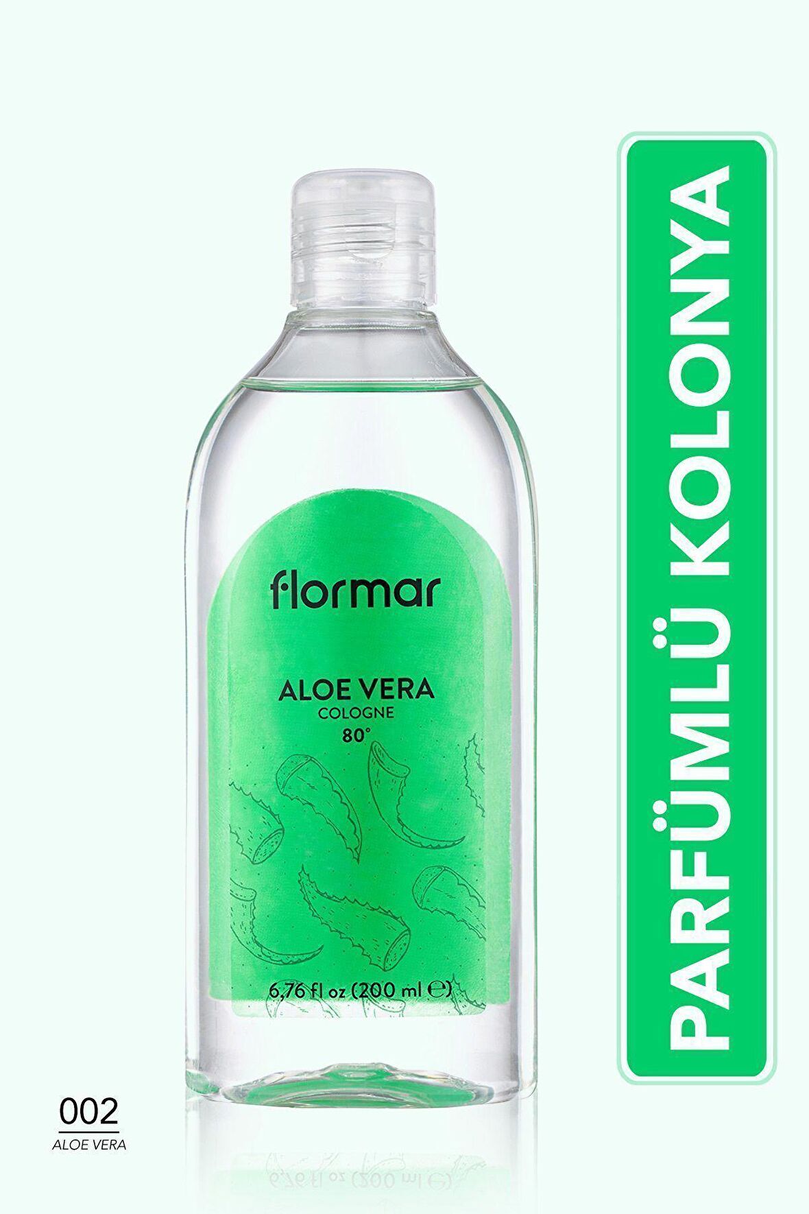 Flormar Büyük Boy Kolonya - Clean Effect Cologne - 002 Aleo Vera -8682536015783