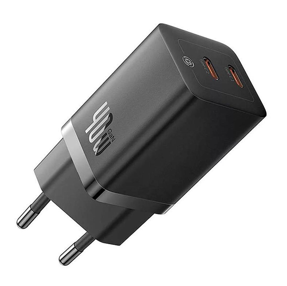 Baseus Gan5 Pro 40W Çift Type-C Girişli Şarj Cihazı İphone 12 13 14 15 Pro Max Şarj Başlık Akım Koruma