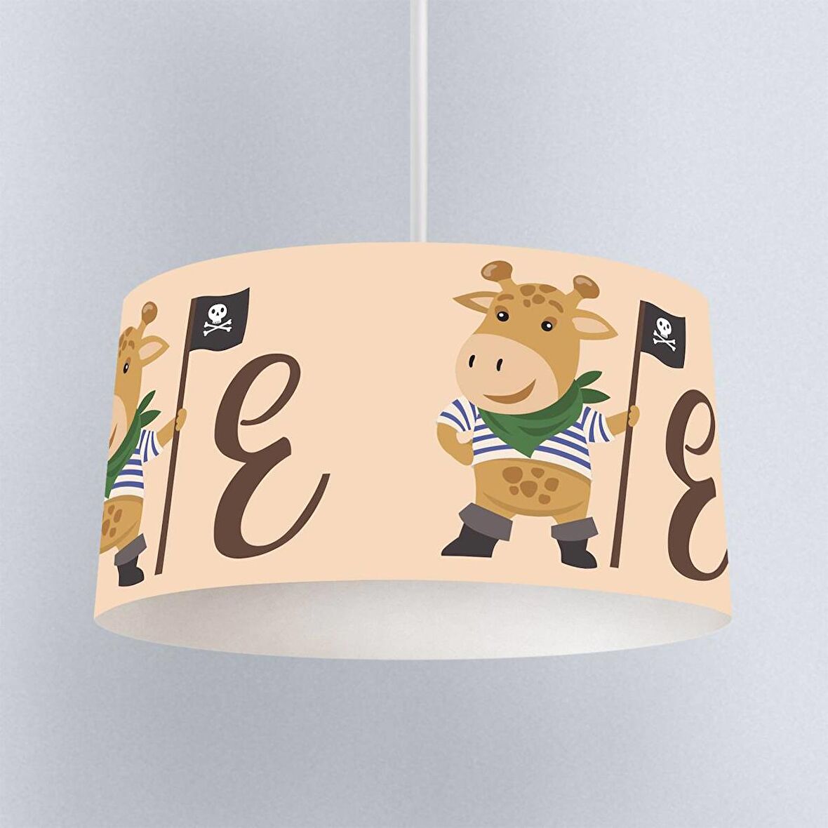 Harf Serisi Dijital Baskılı Sarkıt Avize Model 010