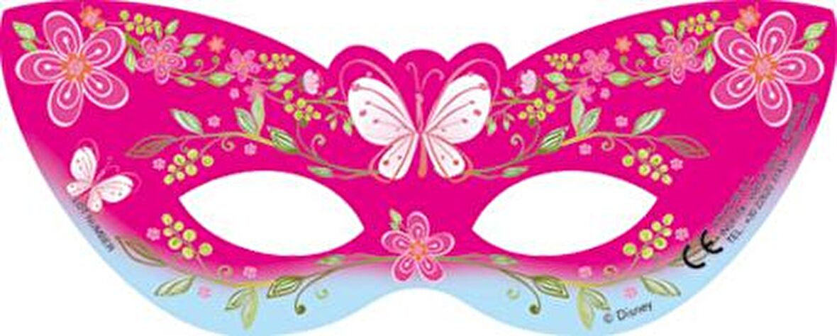 PRİNCESS MASKE 6'LI  PEMBE