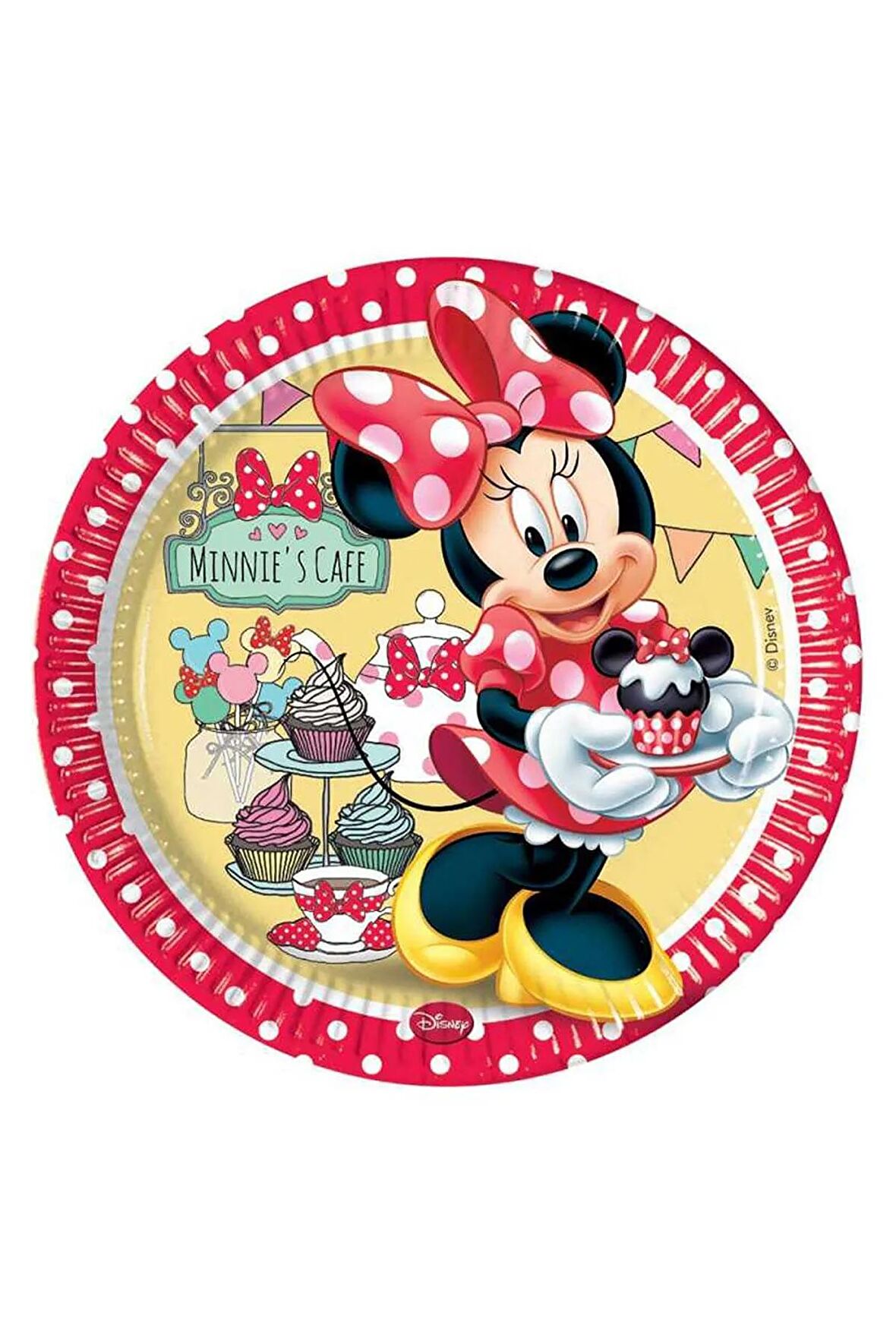 Minnie Cafe Karton Tabak 8'Li 23 cm