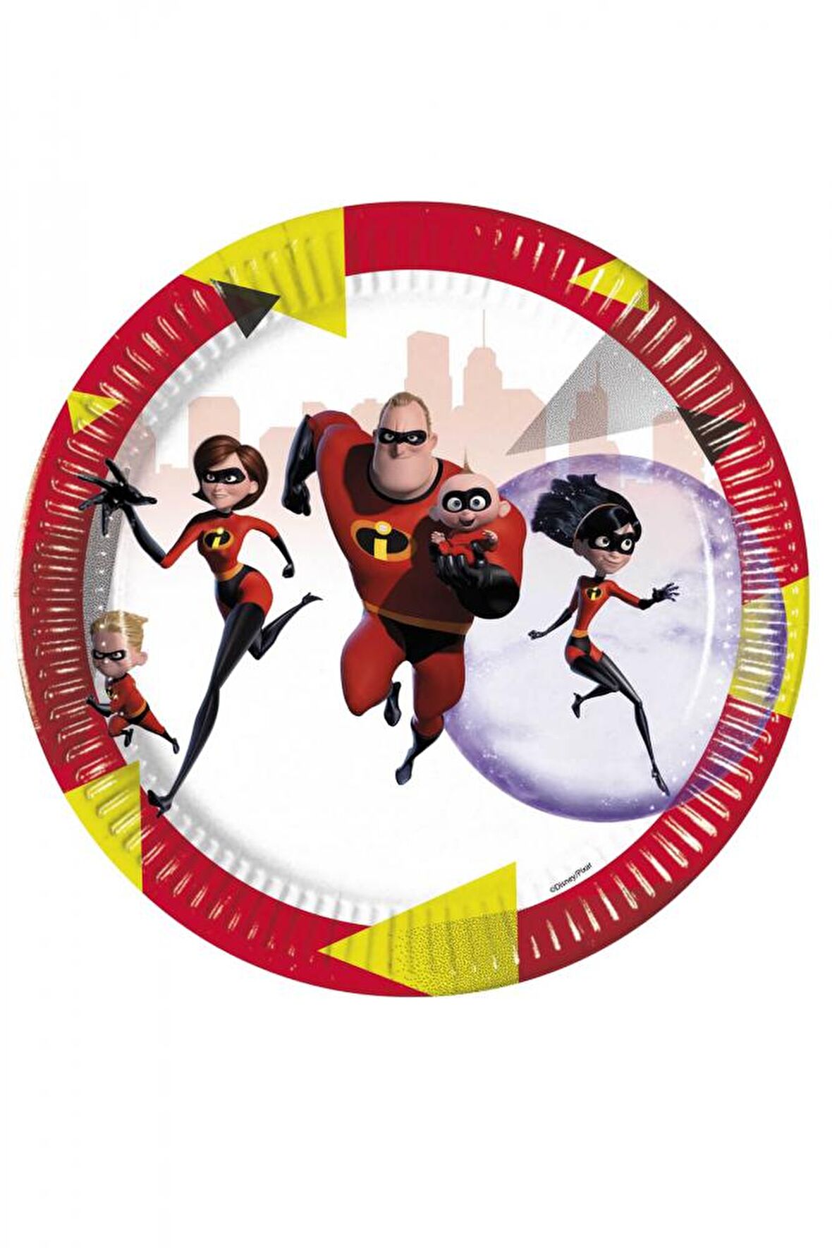 İNCREDİBLES İNANILMAZ AİLE TABAK 8'Lİ