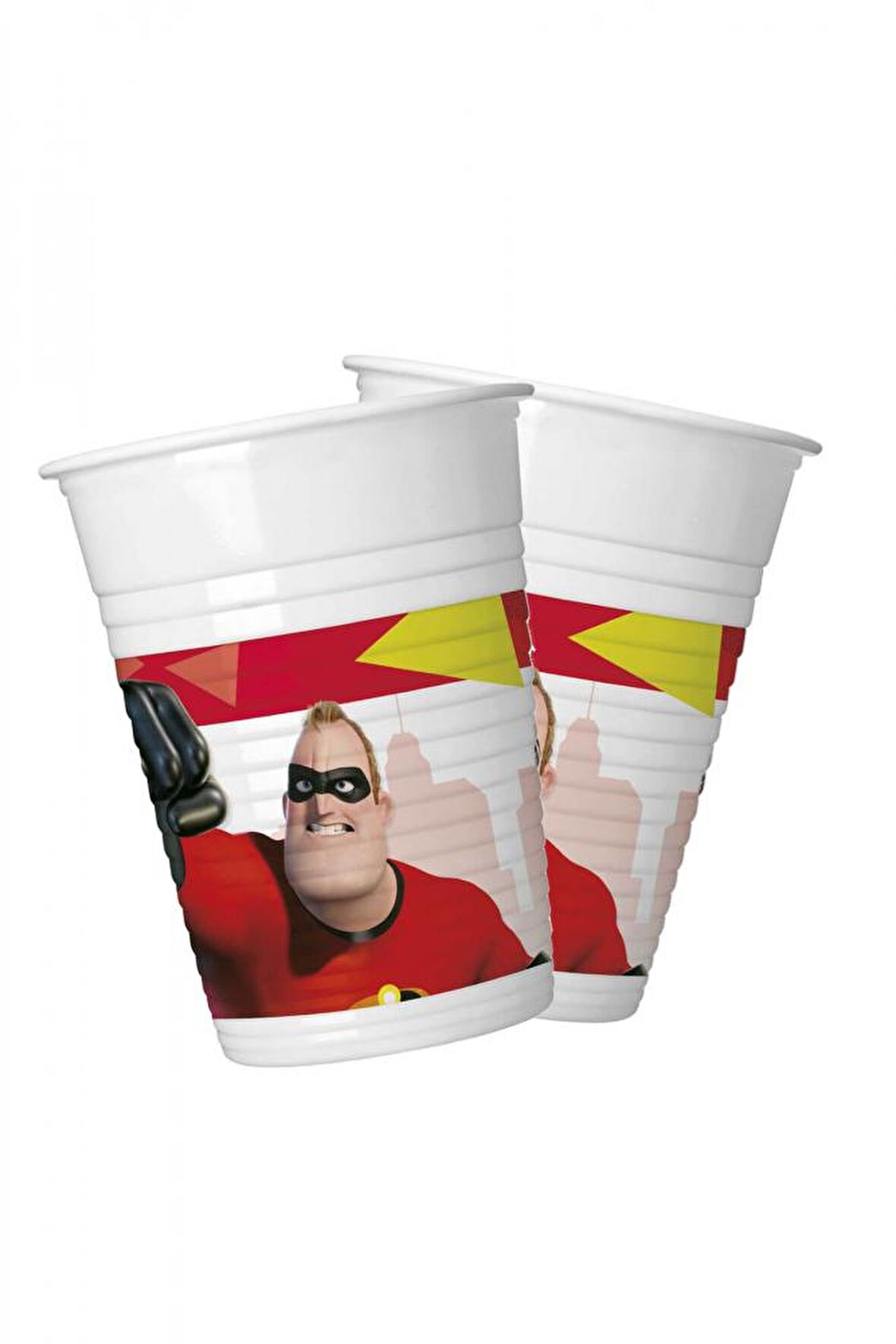 İNCREDİBLES İNANILMAZ AİLE BARDAK PLASTİK 8'Lİ