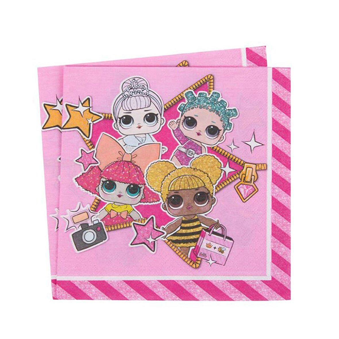 LML8594 Balonevi, LOL Sürpriz Kağıt Peçete 20 adet 33x33 cm