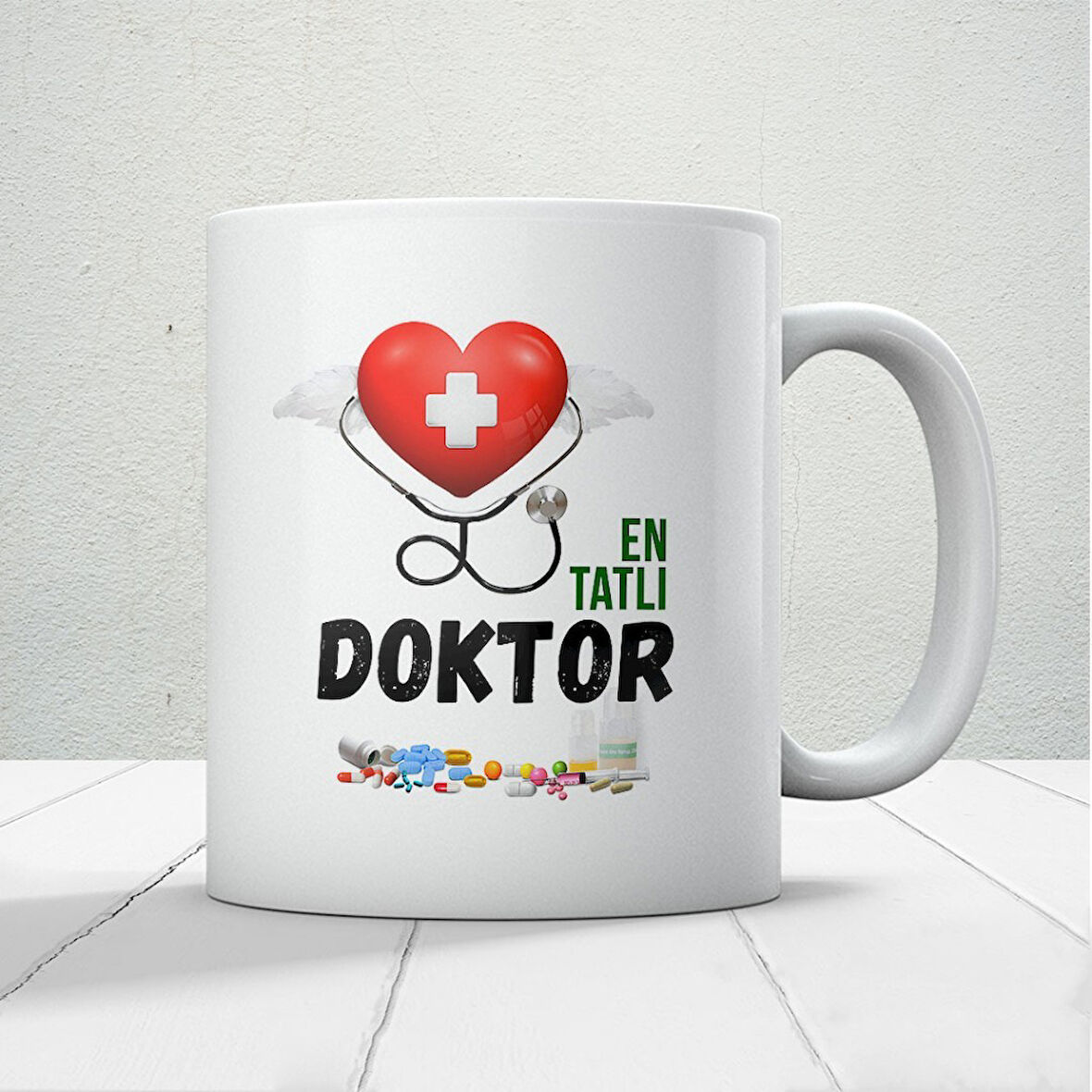14 Mart Tıp Bayramı En Tatlı Doktor Baskılı Kupa Bardak