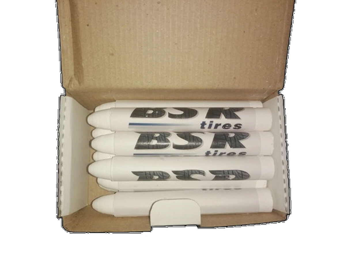 Lastik (KAUÇUK) Tebeşiri Meksika Beyaz, 12ad/pk