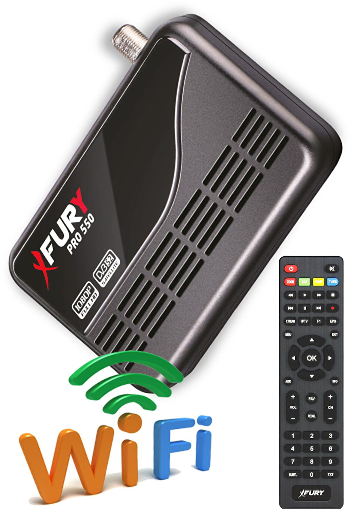 Fury Çanaklı-Çanaksız Wi-fi Dahil Full Hd Sınırsız Sineme Paketli Tak Çalıştır Uydu Alıcısı