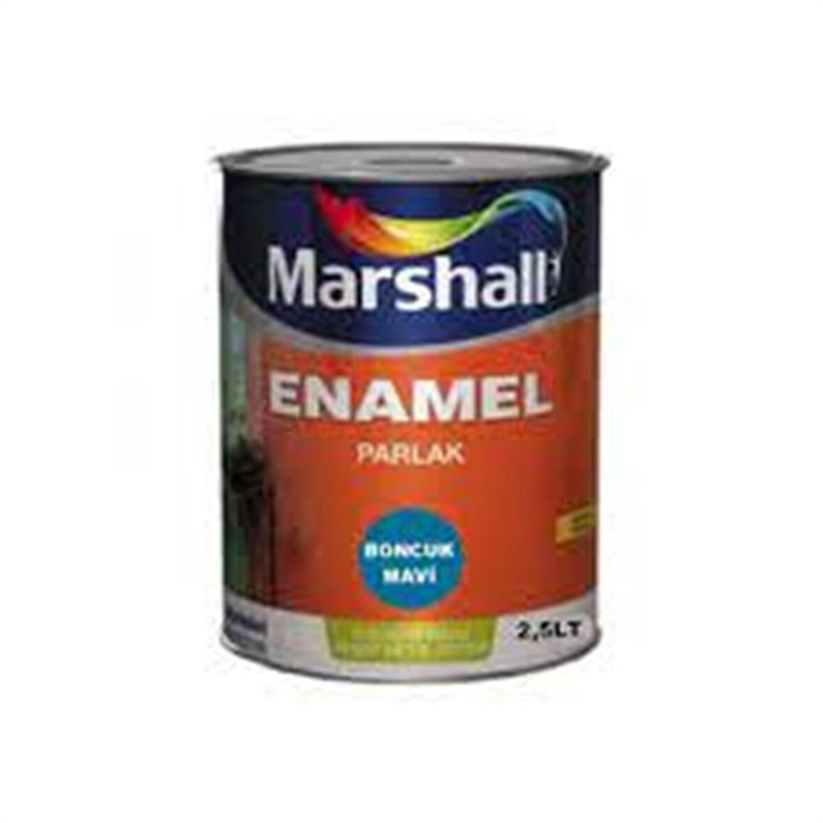 ENAMEL SOLVENT BAZLI AHŞAP-METAL BOYASI PARLAK BONCUK MAVİ 2,50LT