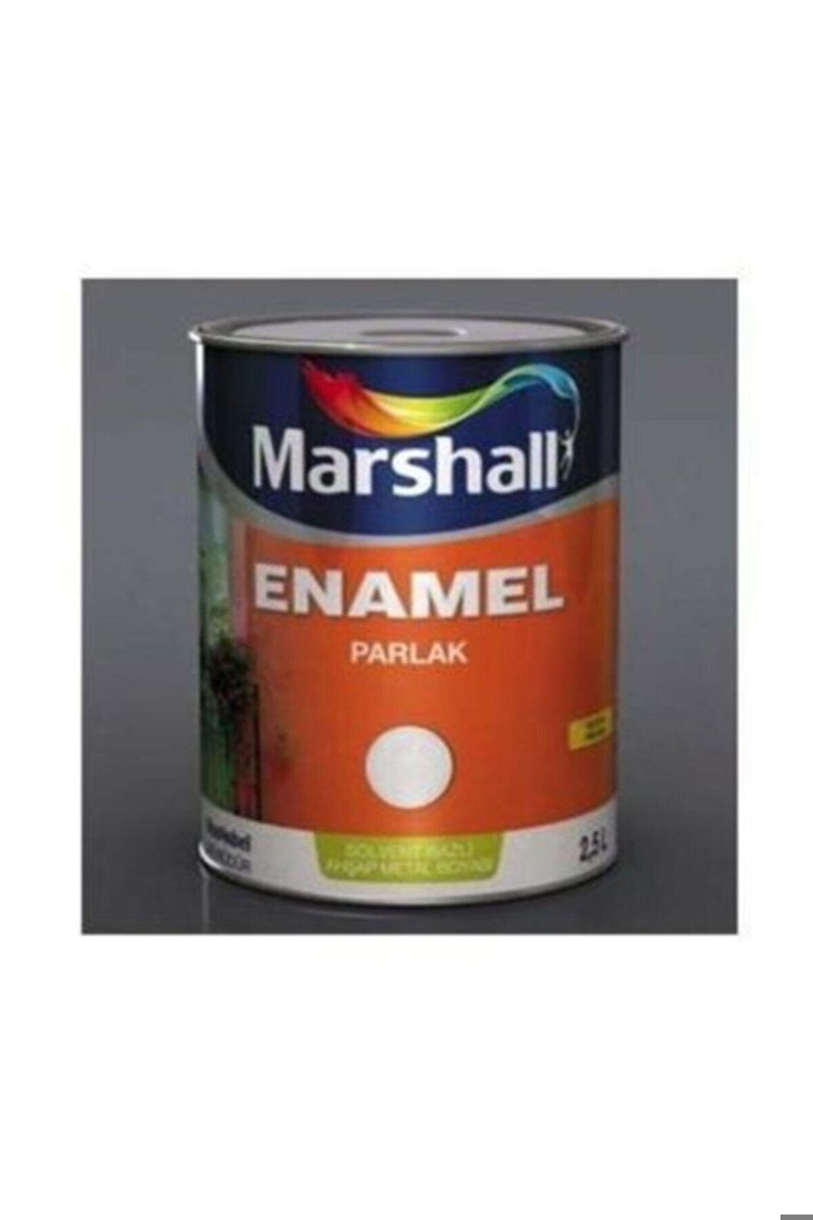 MARSHALL ENAMEL PARLAK SENTETİK BOYA 2.5 LT SİYAH