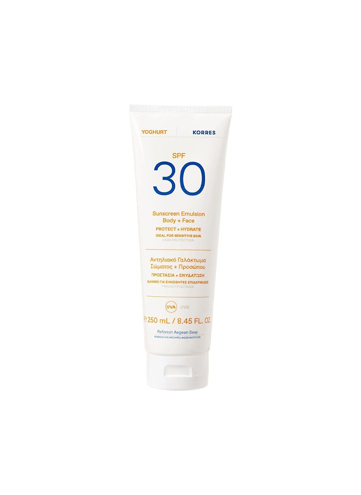 Korres Yoghurt Sunscreen Yüz ve Vücut Güneş Kremi SPF 30 250 ml