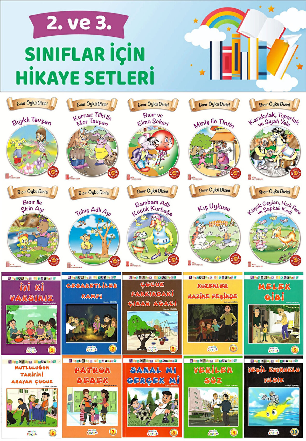2.ve 3.Sınıflar İçin Hikaye Setleri 2 (20 Kitap)