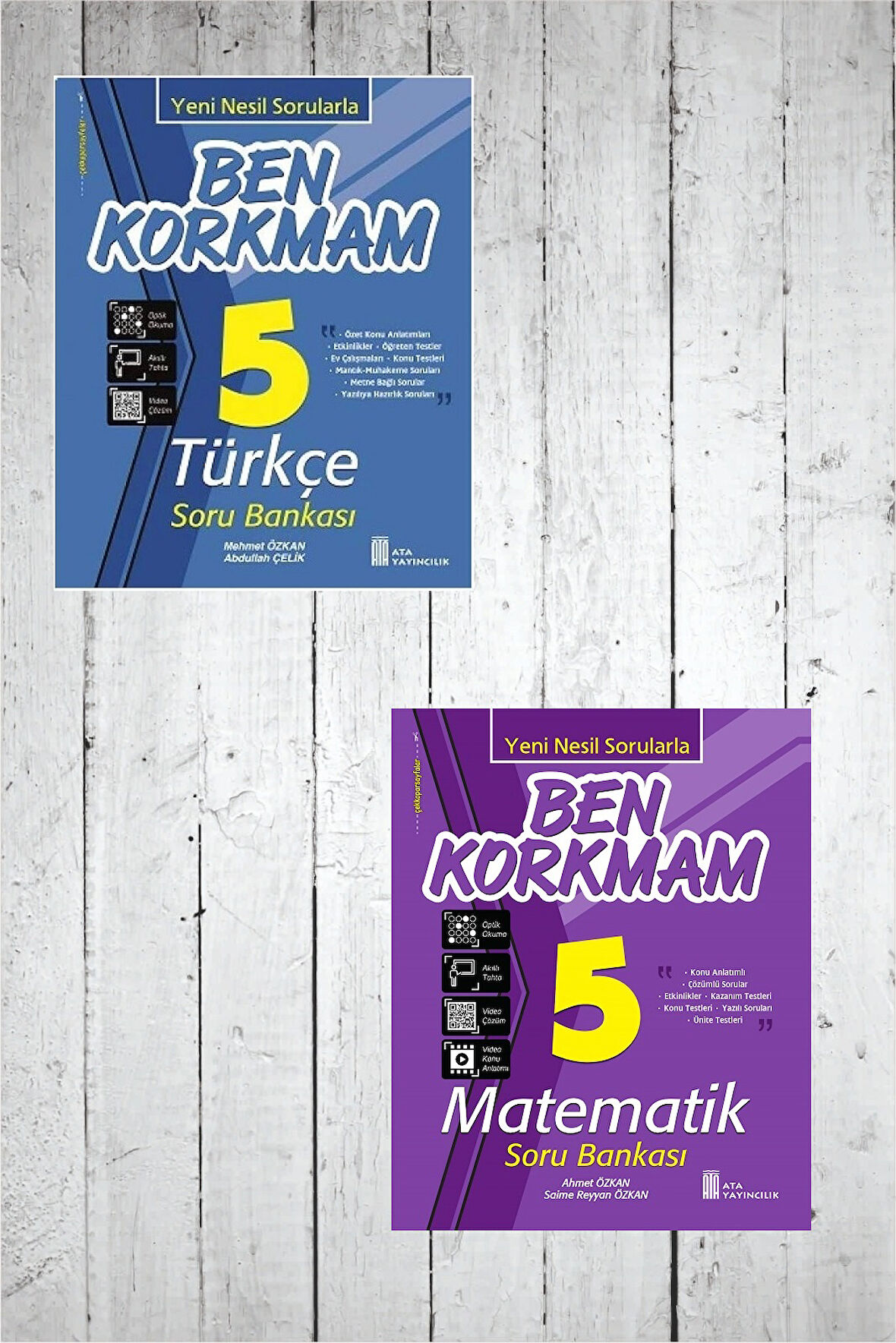 Ata 5.Sınıf Ben Korkmam Türkçe-Matematik Soru Bankası