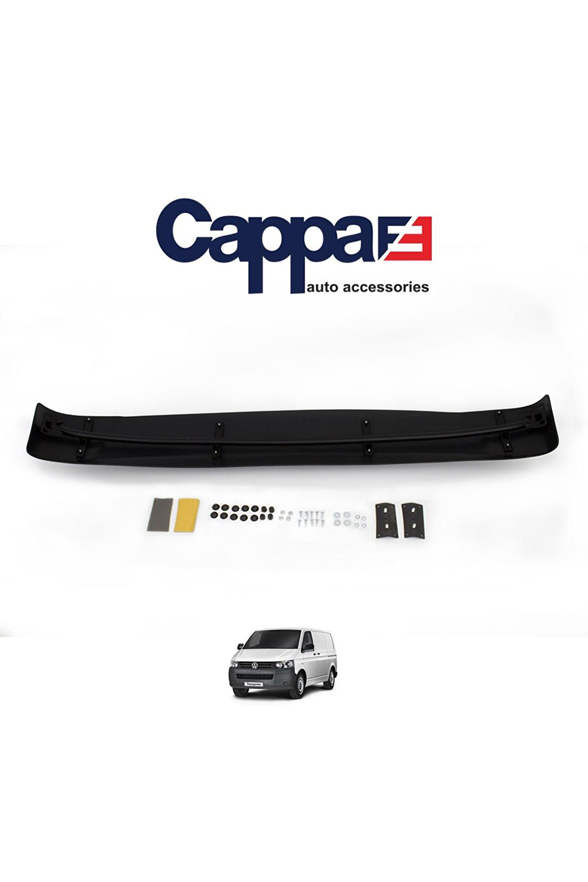 Volkswagen T6 Transporter Ön Cam Güneşliği Siperlik Vizör Terek Piano Black 2015-2020