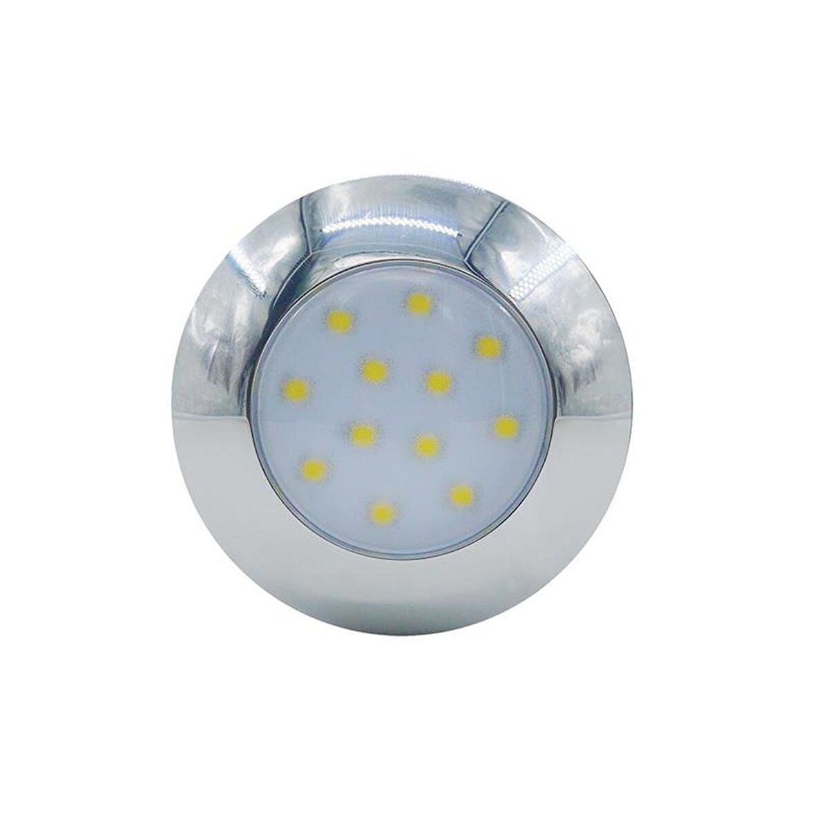 AquaLED Tavan Lambası, 12 Leds, 12V/28V, Krom