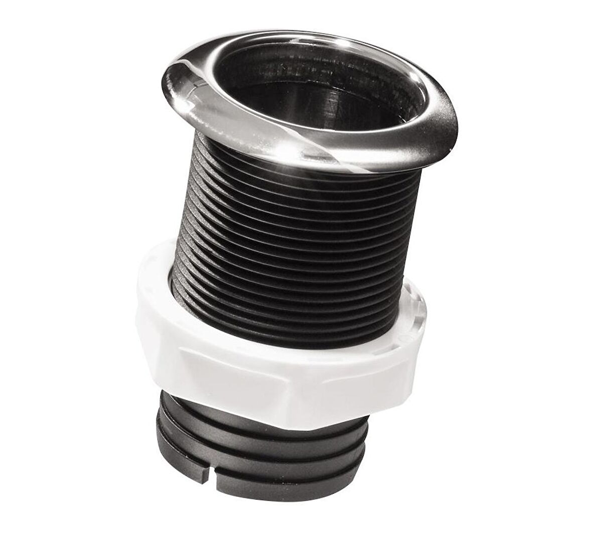 Thru-Hull w/Inox Flange 1 ½",w/Hose Barb Ø45mm, L87mm