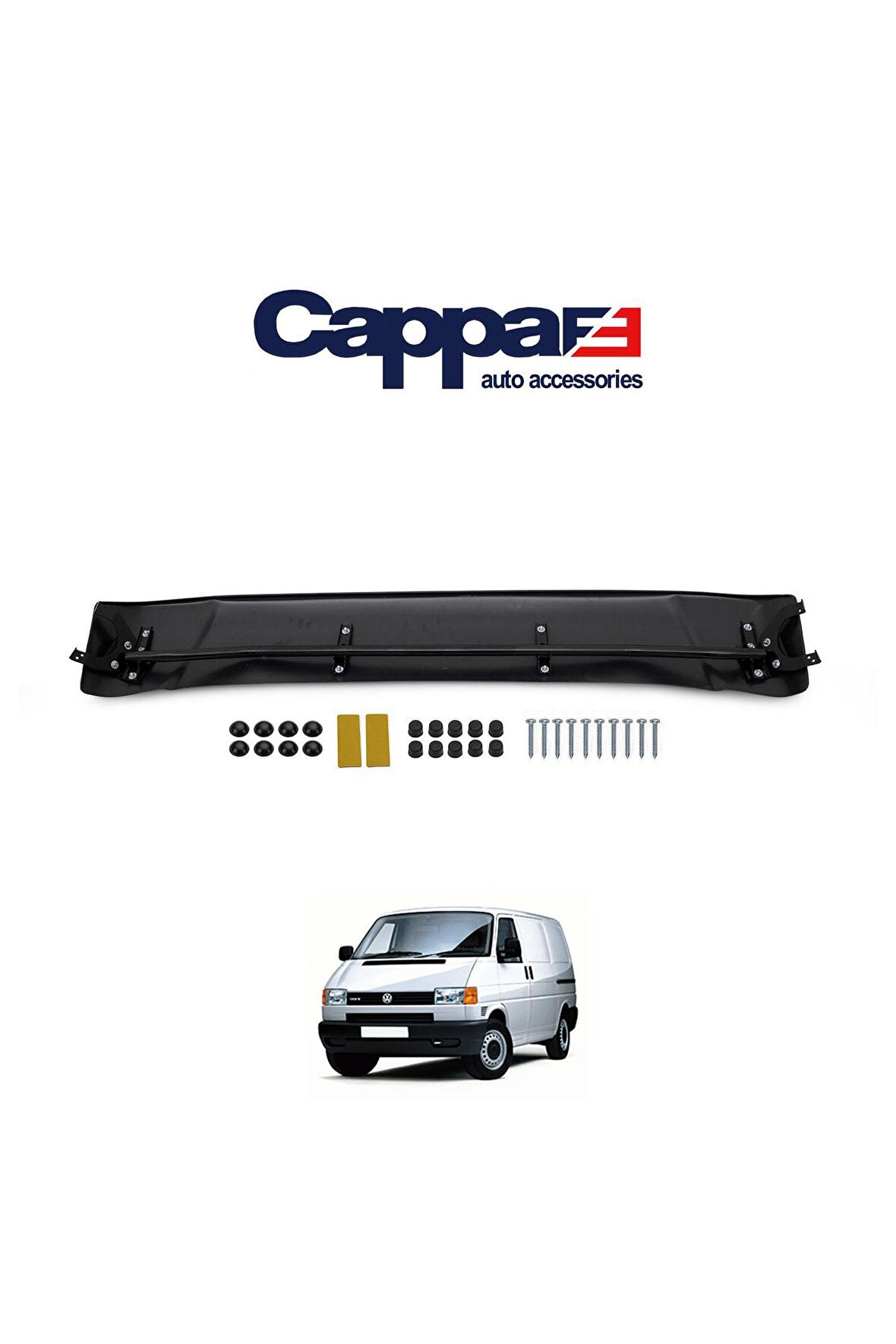 Volkswagen T4 Transporter Ön Cam Güneşlik Siperlik Vizör Akrilik Terek Piano Black 1995-2003