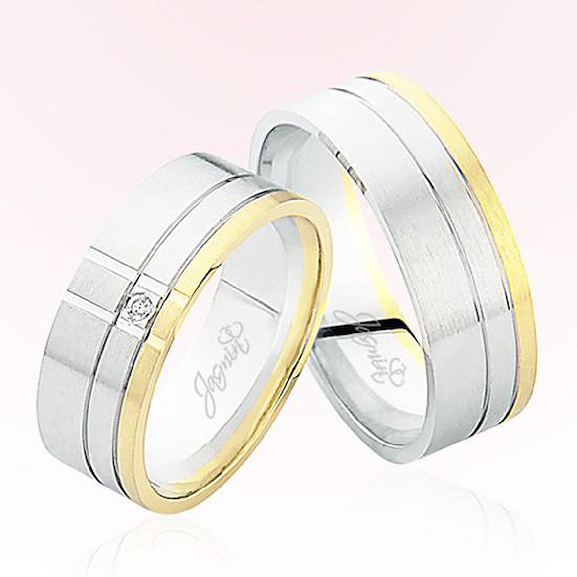 Sarı Beyaz Altın Alyans 5206