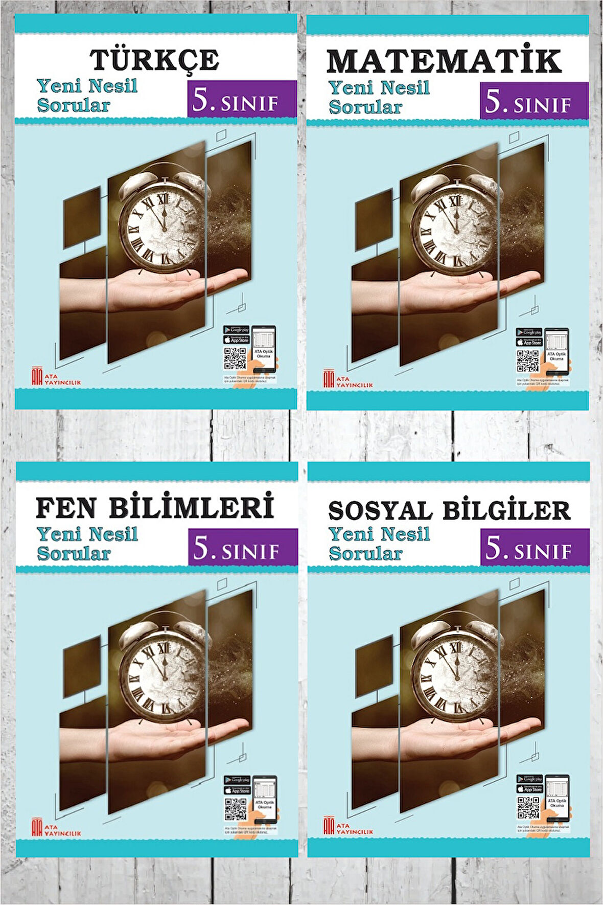 Ata 5.Sınıf Türkçe-Matematik-Fen Bilimleri-Sosyal Bilgiler Yeni Nesil Sorular