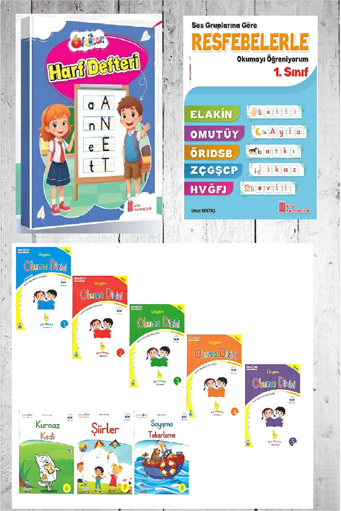 1.Sınıf Harf Defteri+Okuma Dizisi (8 li)