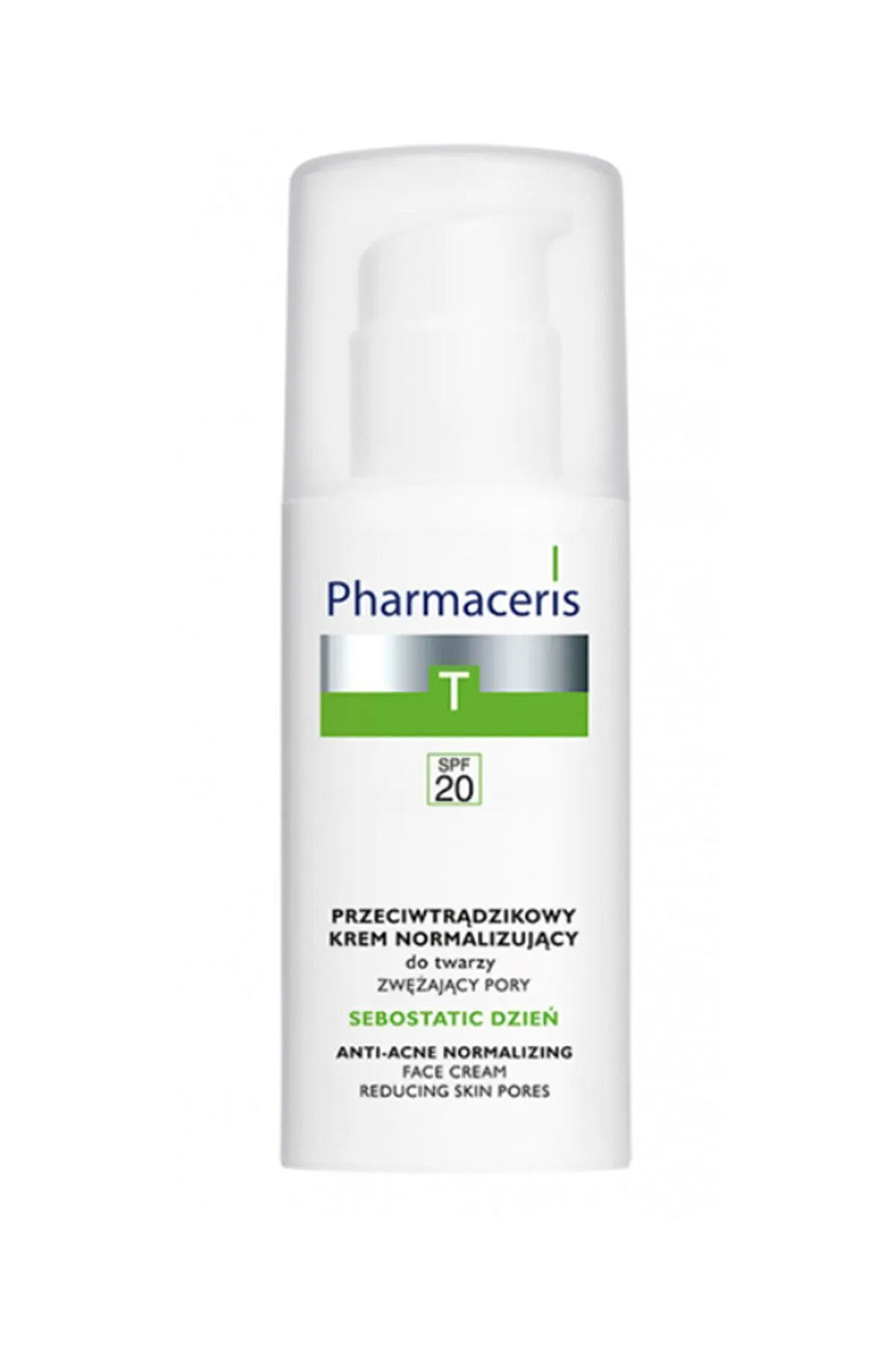 ANTI-ACNE NORMALIZING FACE CREAM SPF 20 CLEANS SKIN PORES SEBOSTATIC DAY-DermoCosmetic