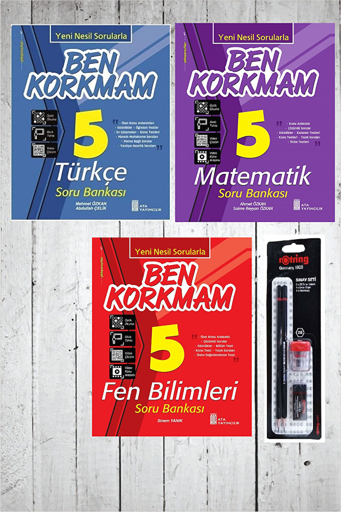 Ata 5.Sınıf Ben Korkmam Türkçe-Matematik Soru Bankası