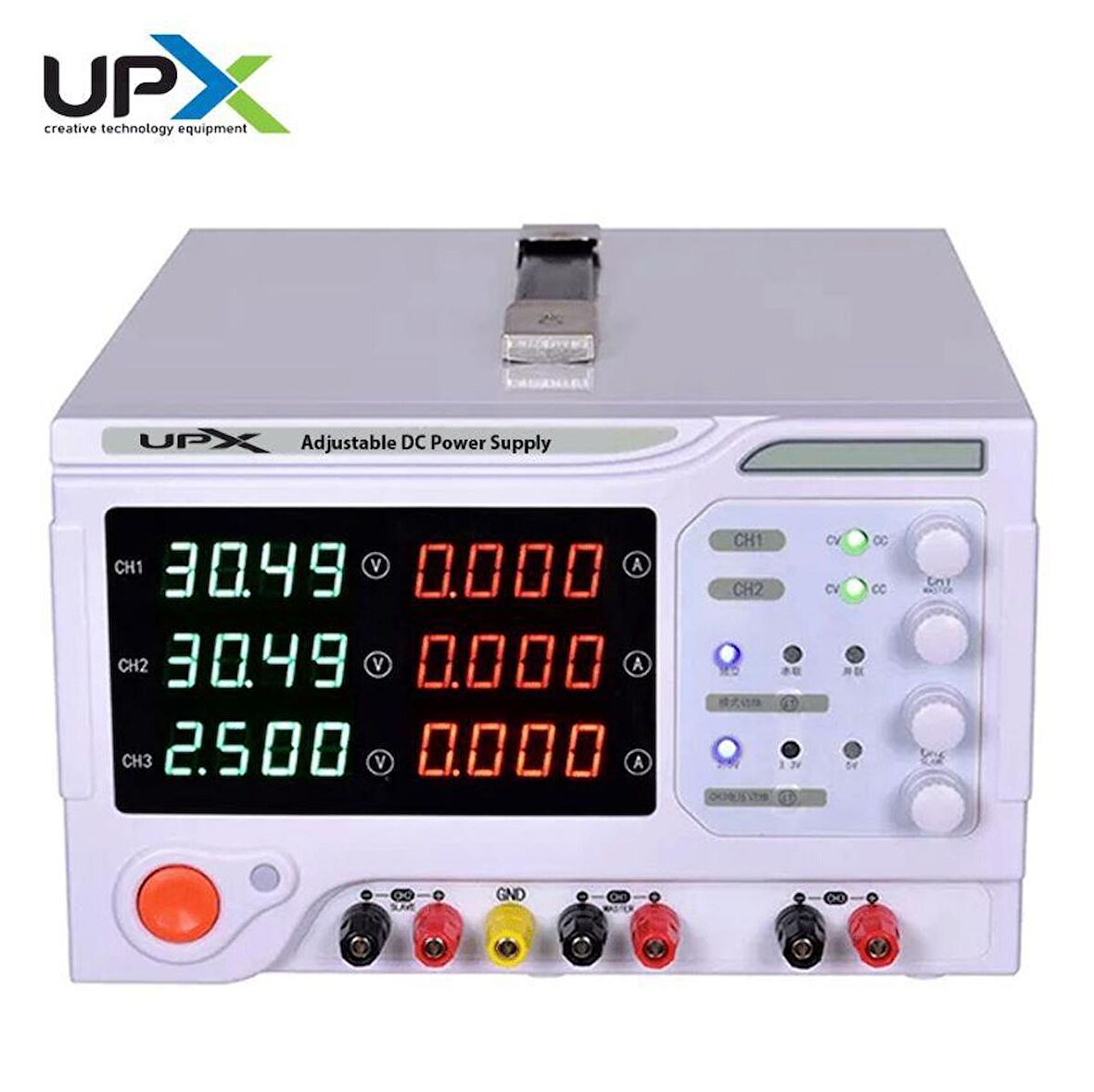 Upx K3005MC 0-30V 0-5A  3 Çıkışlı Dc Ayarlı Güç 4 Haneli Kaynağı