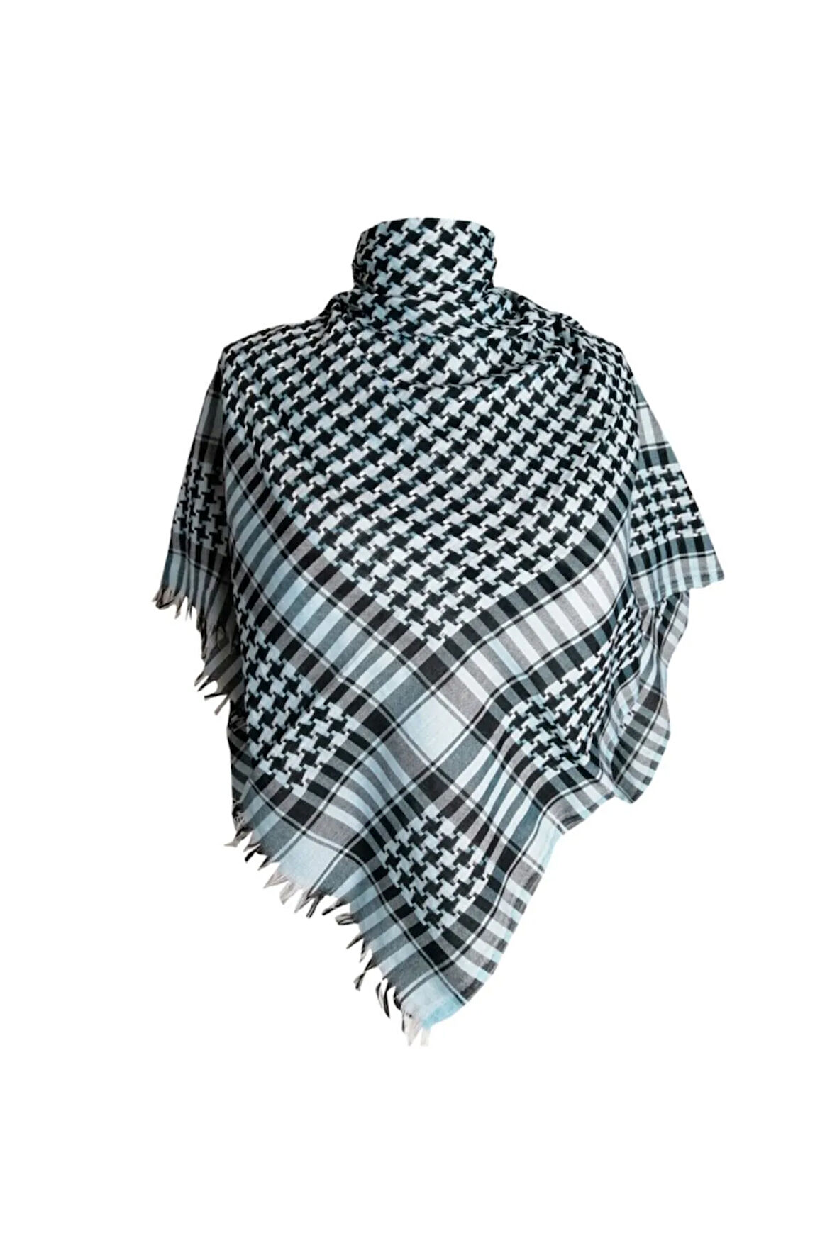 Pamuklu Puşi, Poşu, Kefiye Şal 100x100 KSL2319