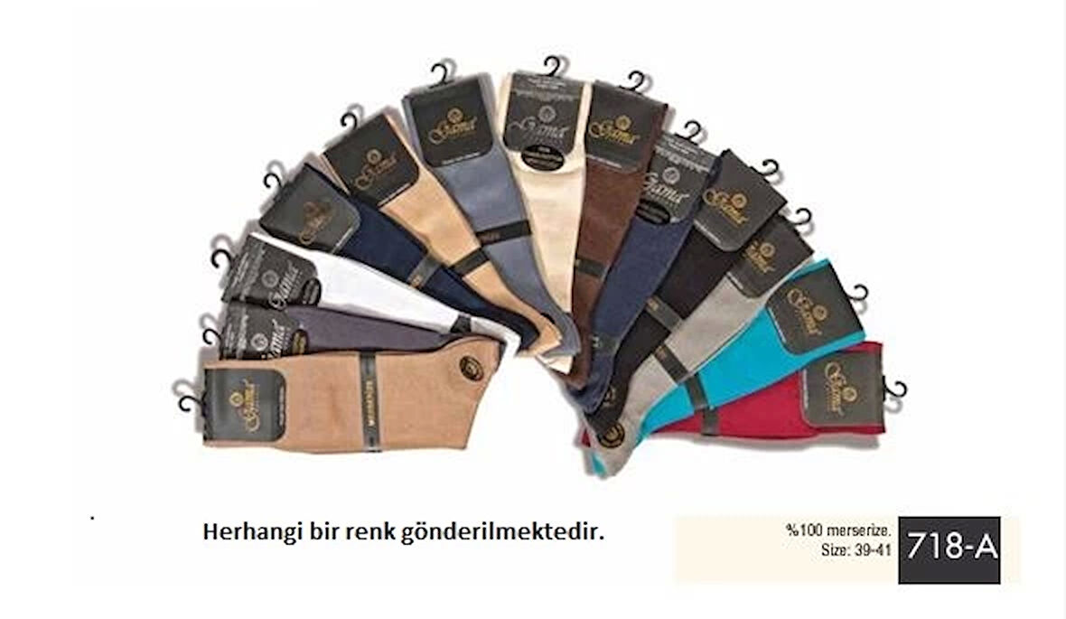 Gama 718 %100 Merserize Erkek Çorabı
